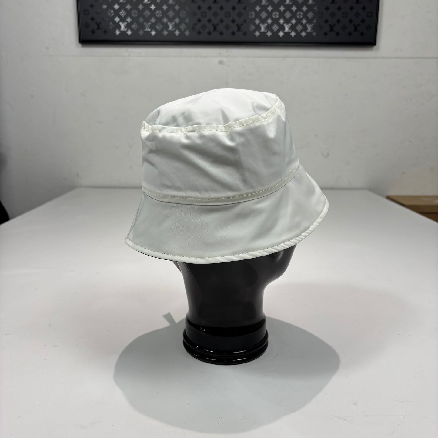 Canada Goose White and Black Reversible Bucket Hat
