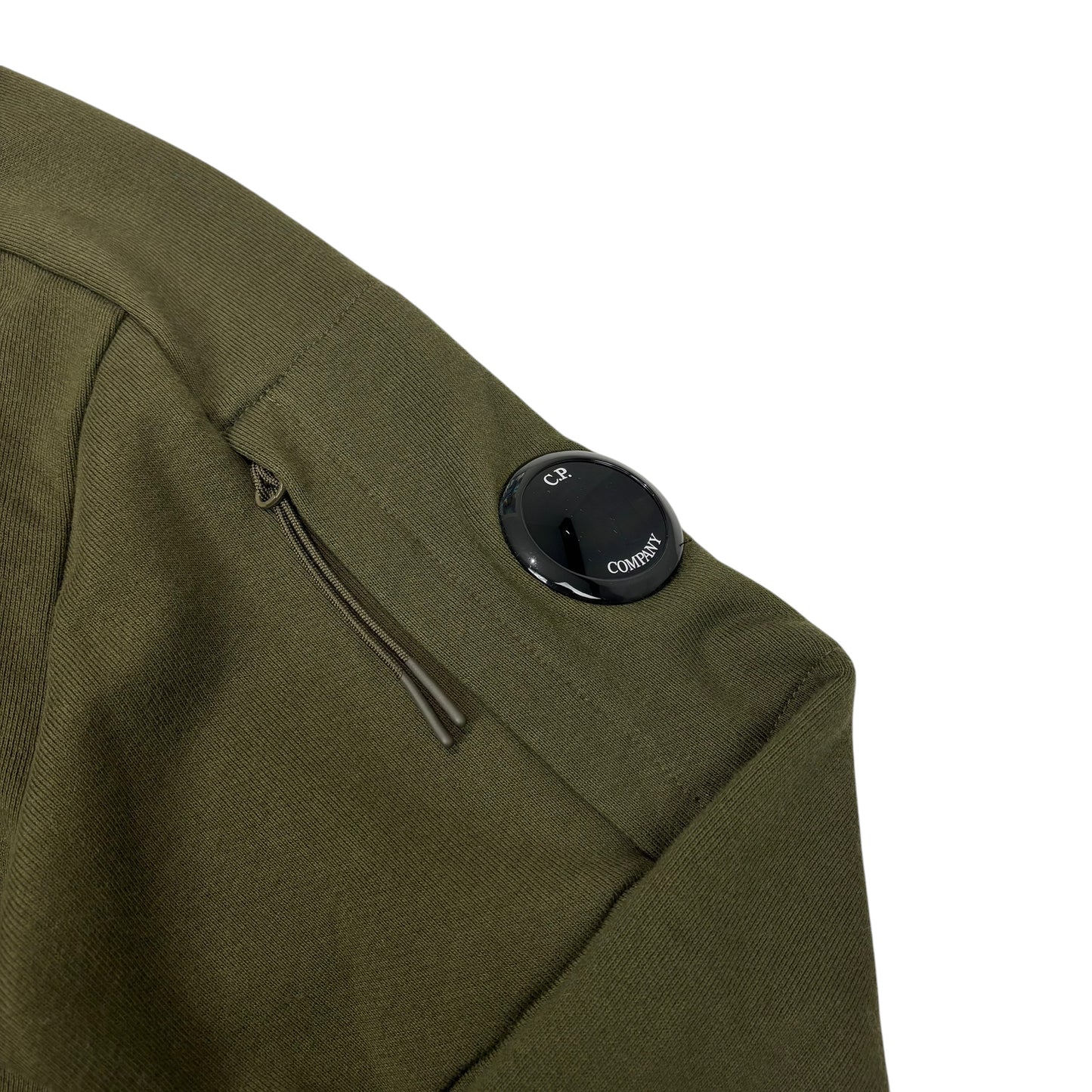 CP Company Duck Green Single Goggle Hooded Zip Up Jacket