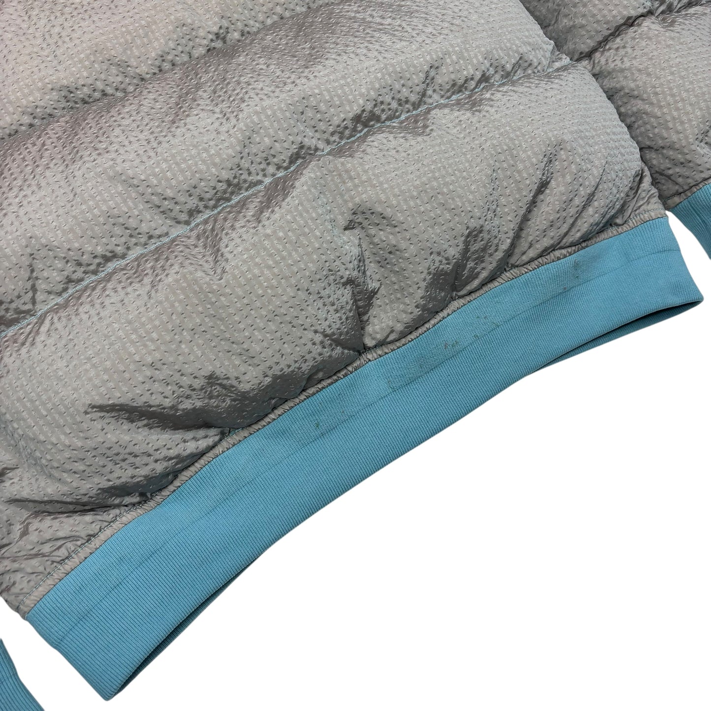 Stone Island Light Blue Poly Colour Frame Down-TC Patch Logo Puffer Jacket