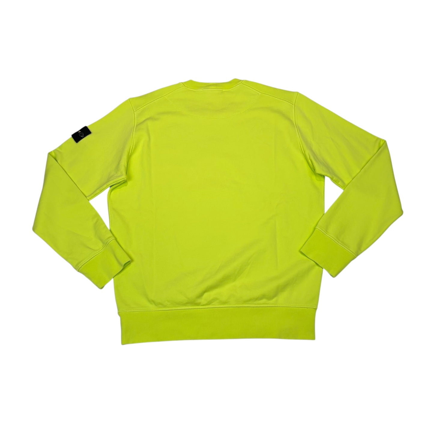 Stone Island Yellow Compass-Patch Crew Neck Jumper
