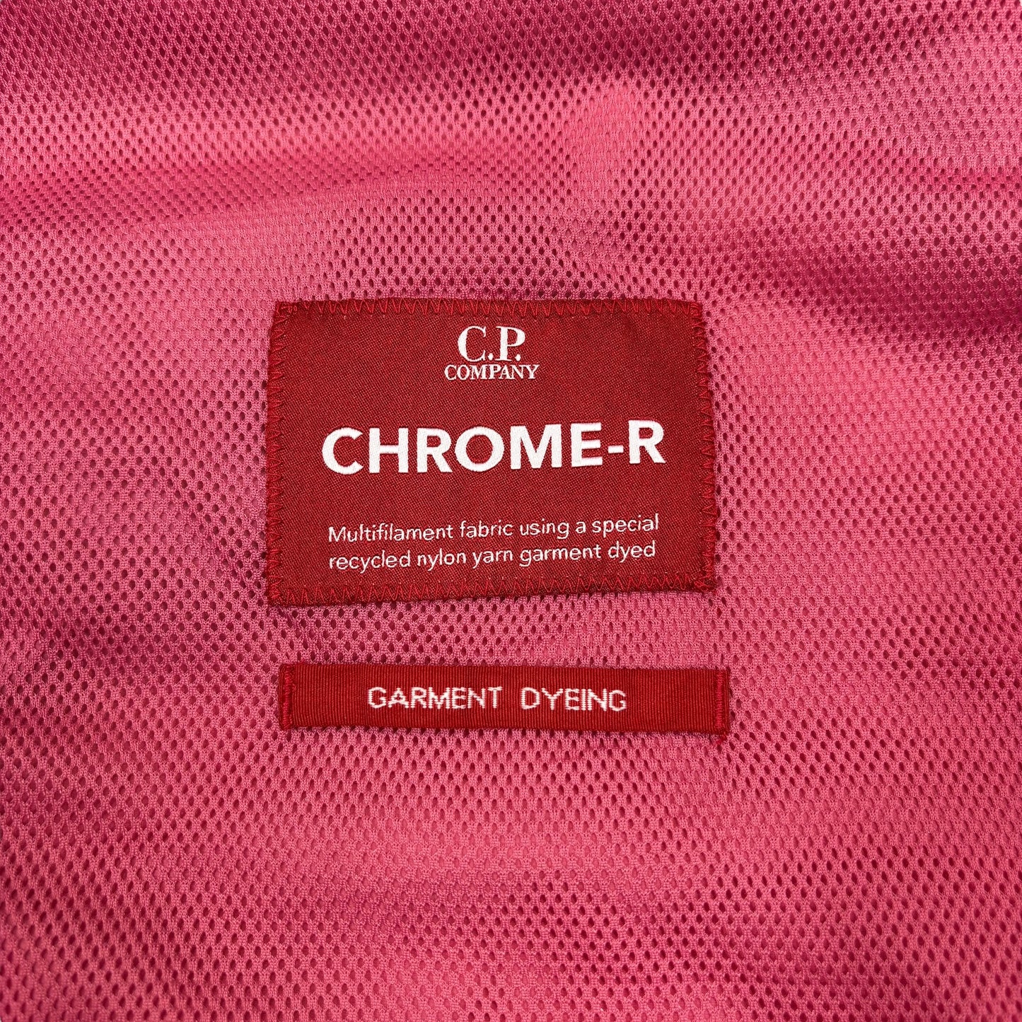 CP Company Pink Nylon Chrome-R Single Goggle Overshirt Jacket