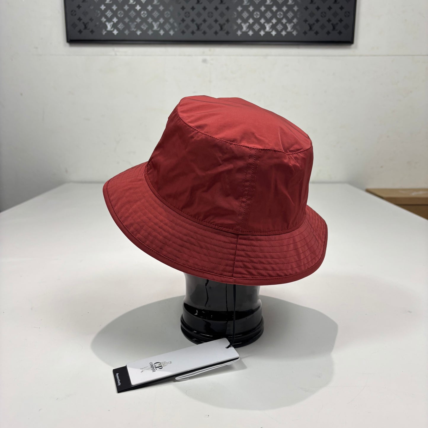 CP Company Red Chrome R Single Goggle Bucket Hat