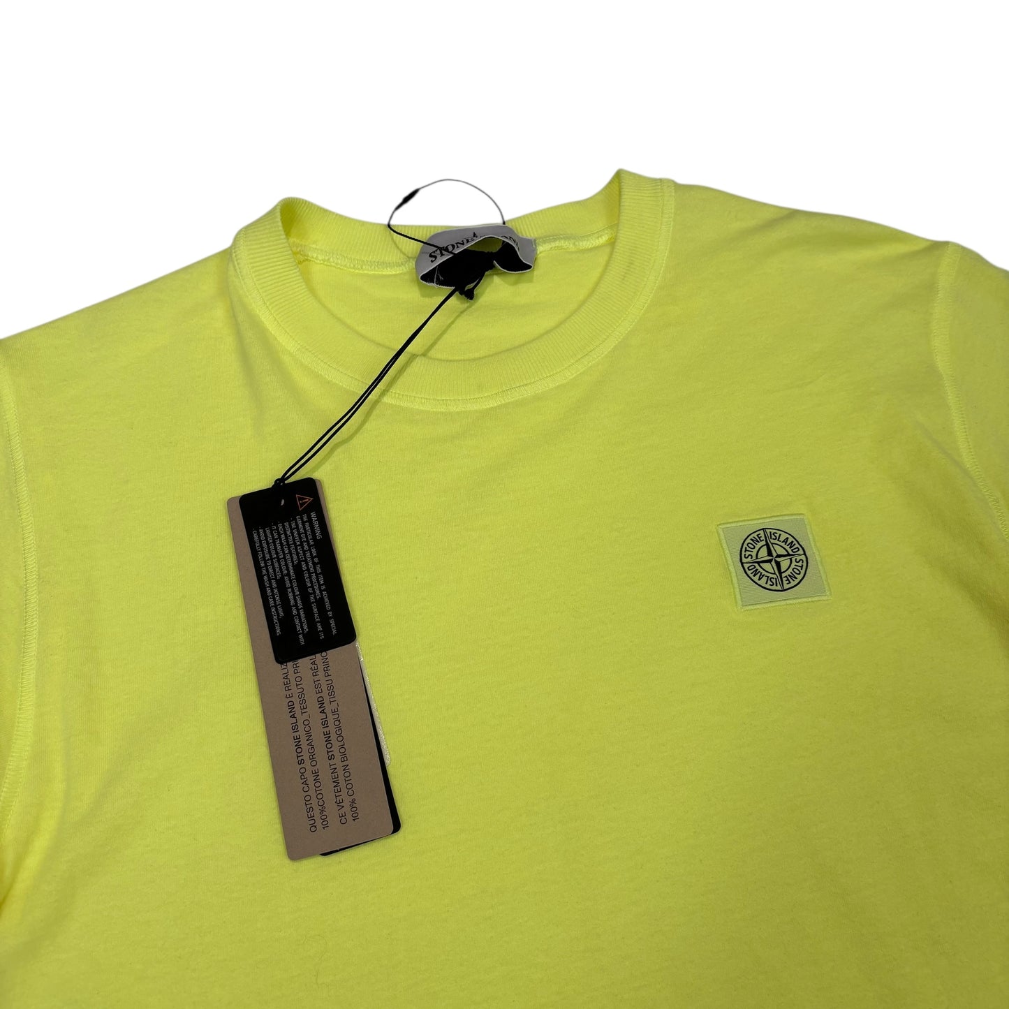 Stone Island Yellow Patch Logo Tshirt