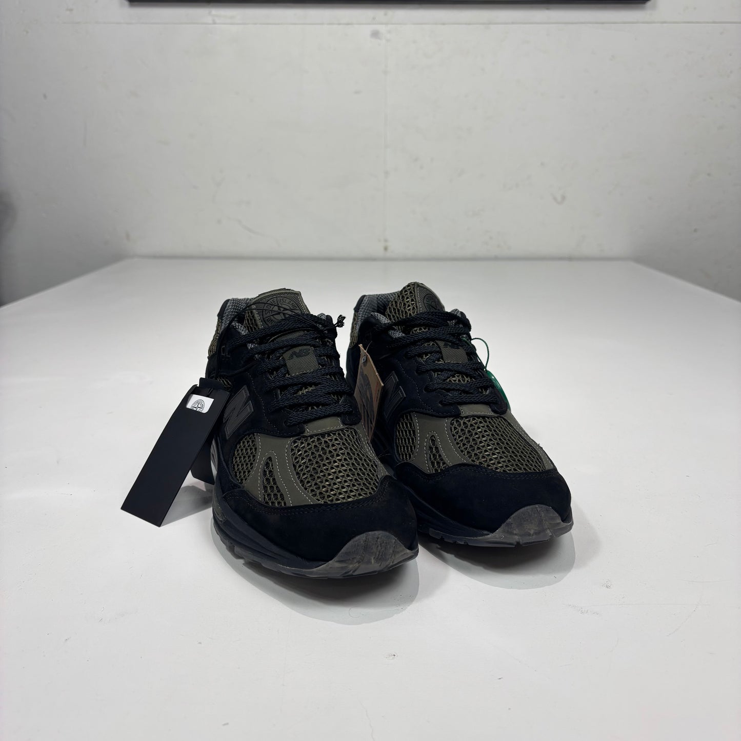 Stone Island x New-balance Black and Green Trainers