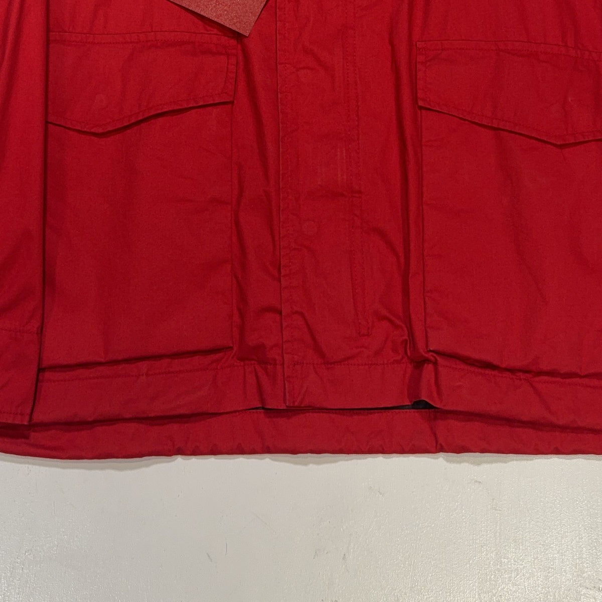 Boneville 19922 Cotton Boating Jacket With Tuck Away Hood Red Jacket