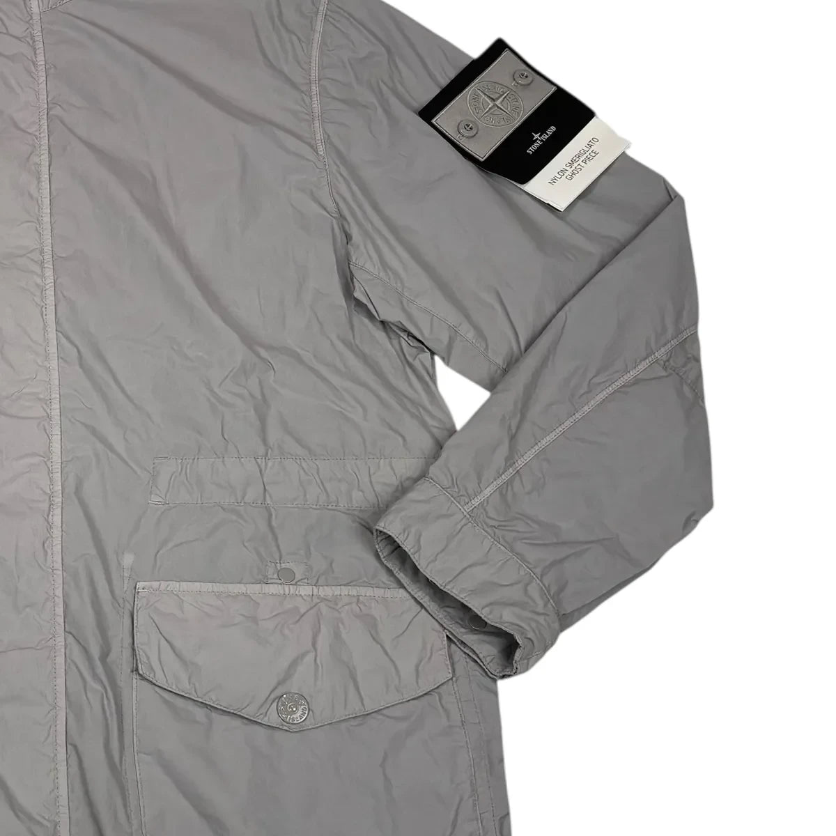 Stone Island Grey Nylon Smerigliato Ghost Piece Jacket