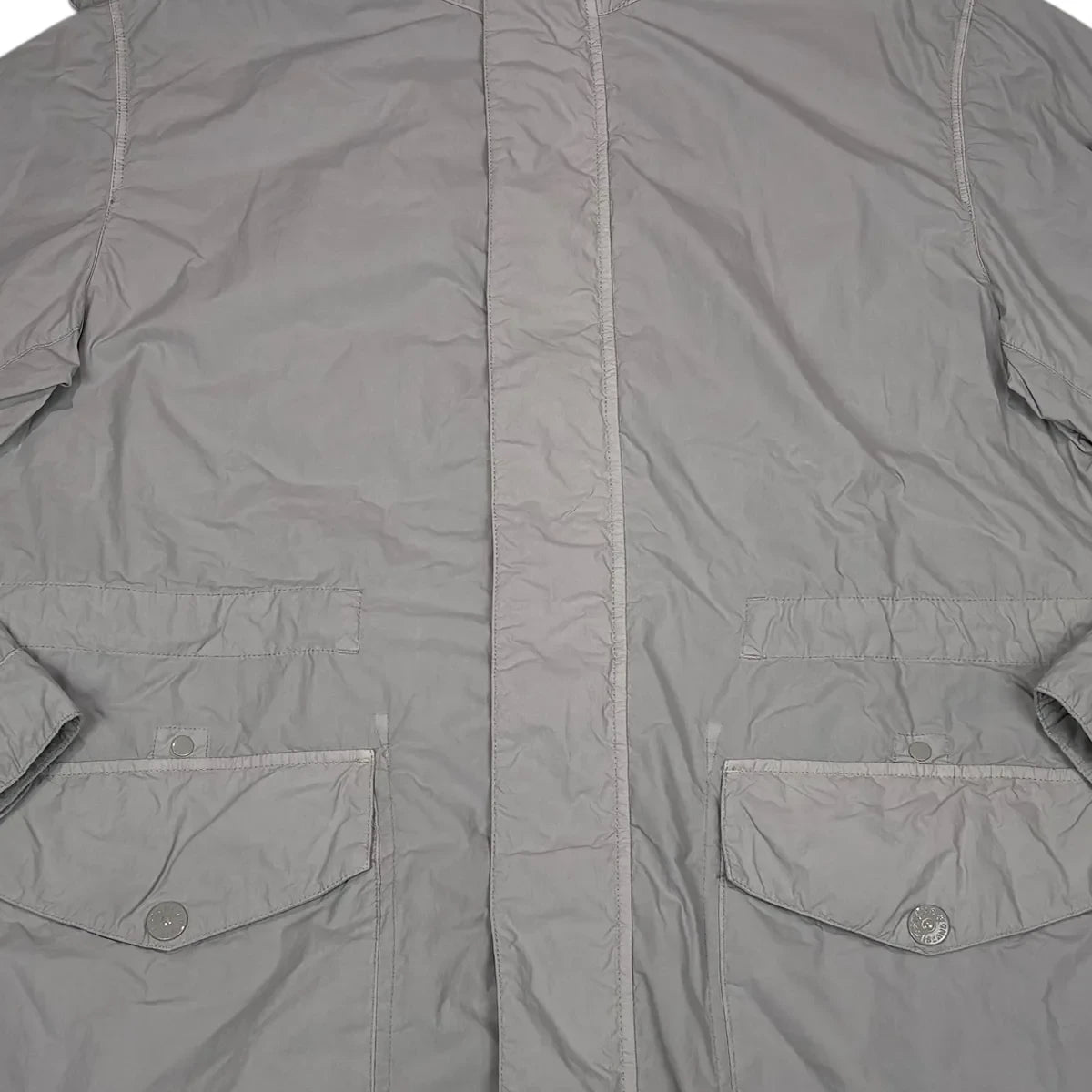 Stone Island Grey Nylon Smerigliato Ghost Piece Jacket