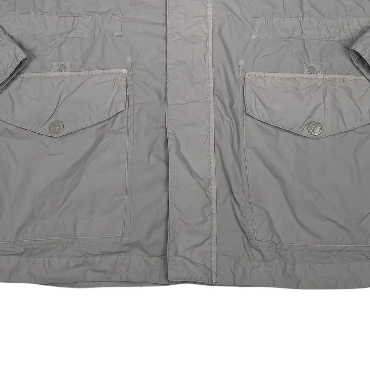 Stone Island Grey Nylon Smerigliato Ghost Piece Jacket