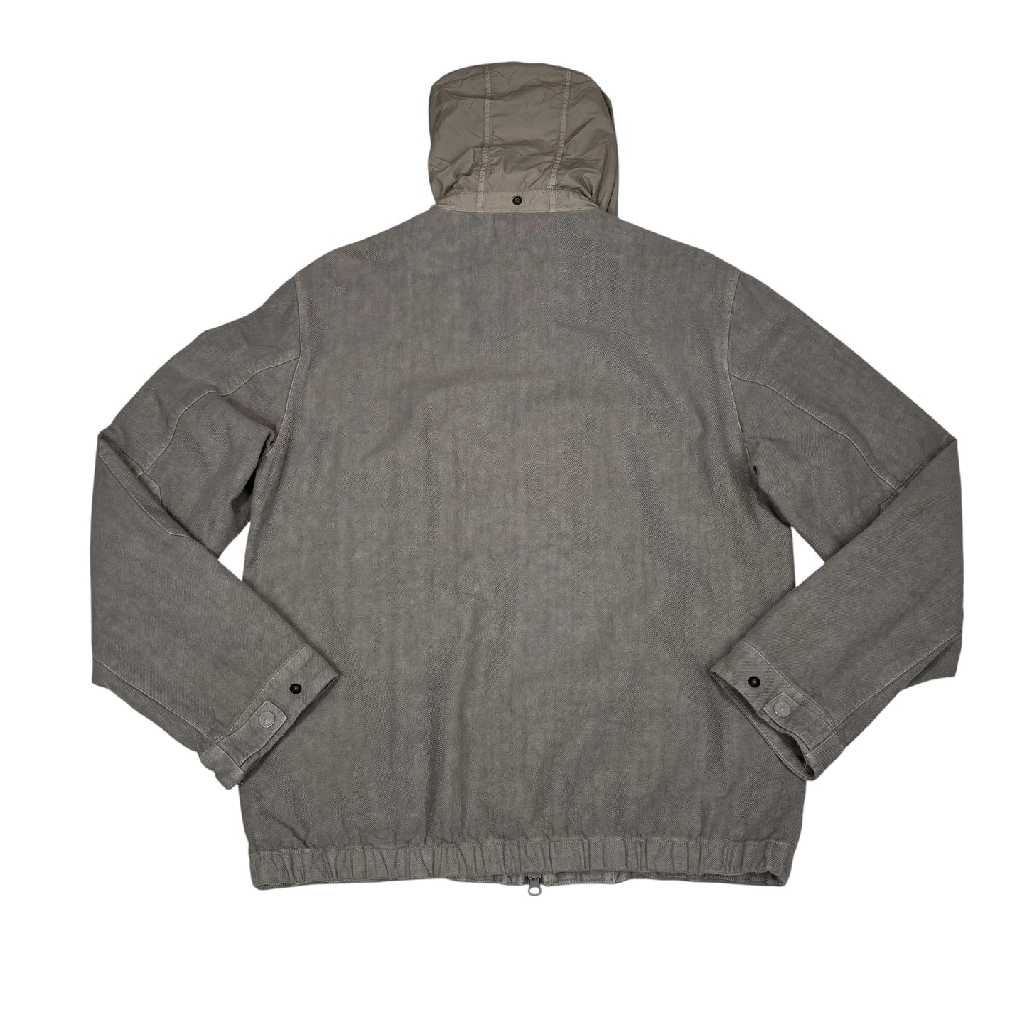 Stone Island Grey Bonded Linen Ghost Piece Jacket