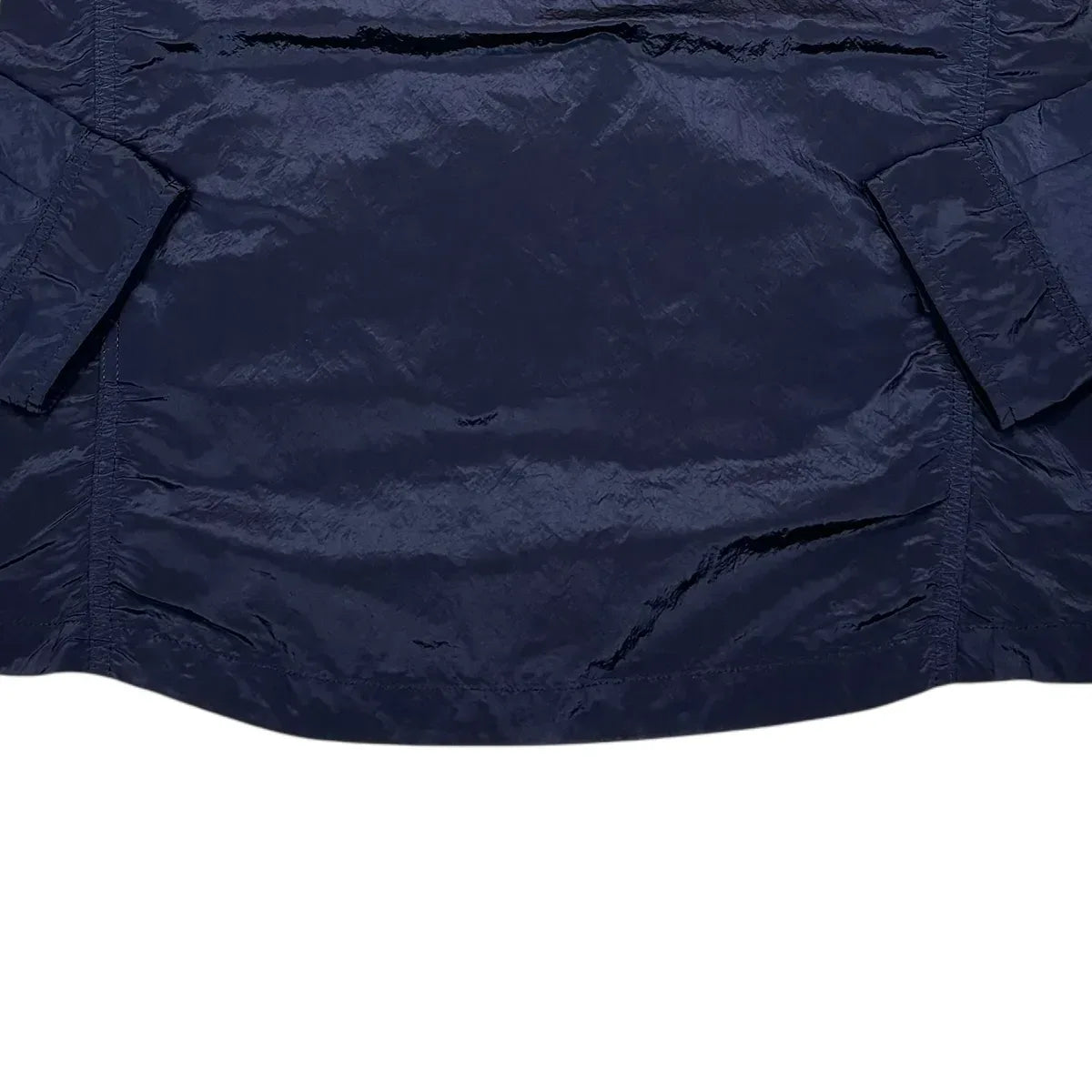 Stone Island Navy Blue Nylon Metal Collared Overshirt Jacket