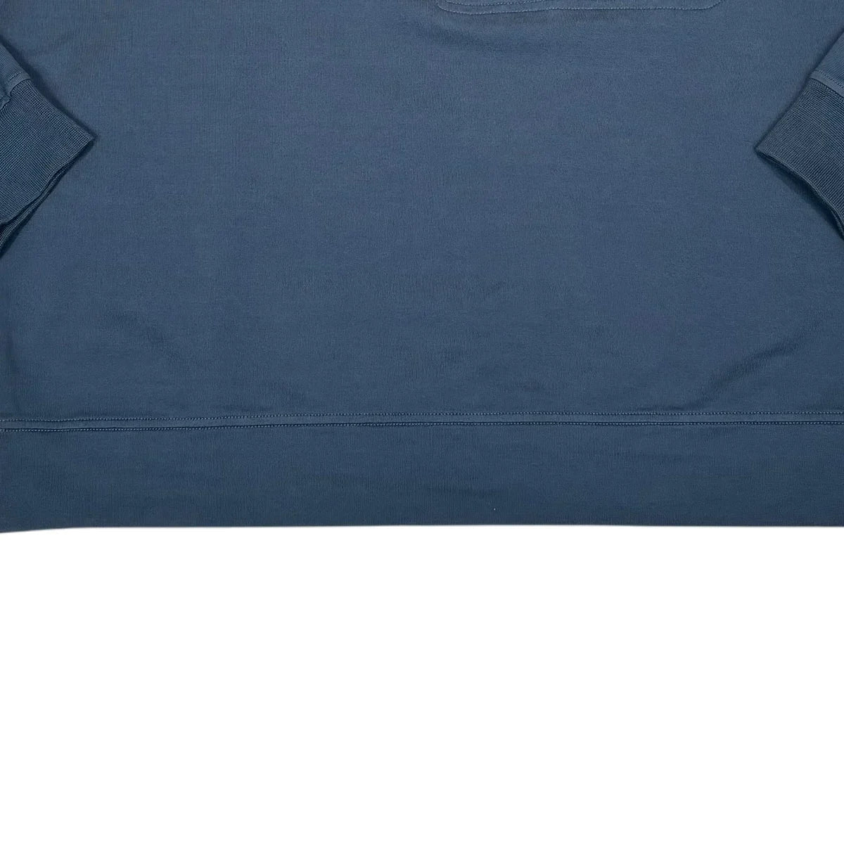 Stone Island Blue Compasss Patch Front Pocket Design Crewneck Jumper