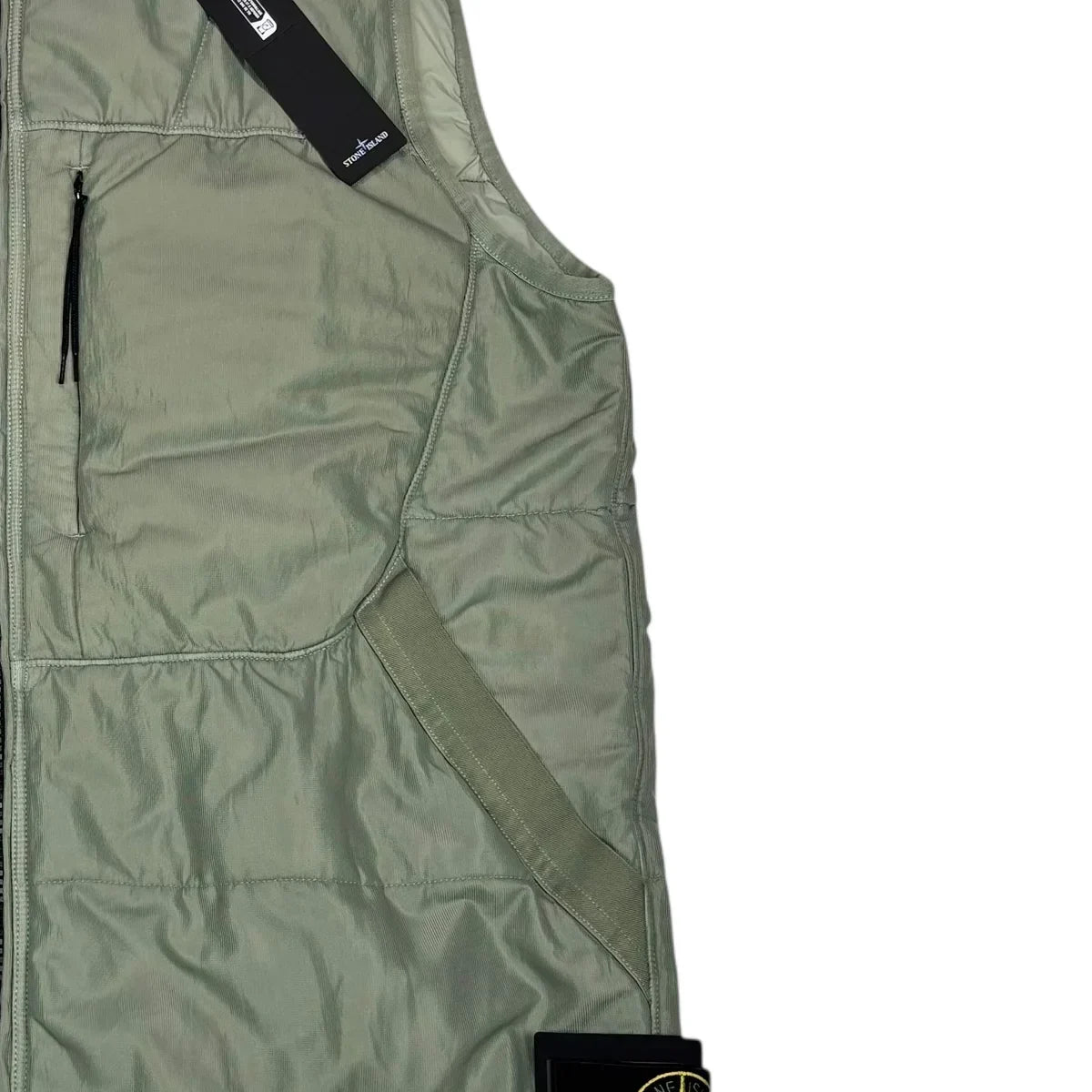 Stone Island Green Run-Proof Nylon Mesh-TC Gilet