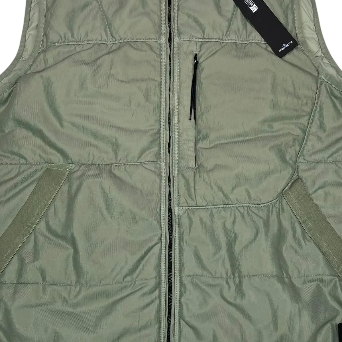 Stone Island Green Run-Proof Nylon Mesh-TC Gilet