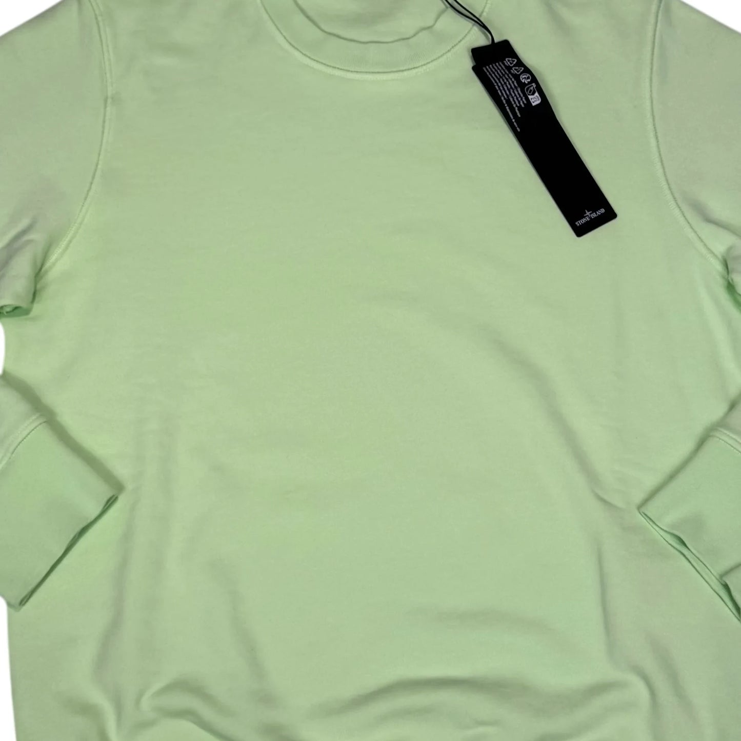 Stone Island Green Compass Patch Crewneck Jumper