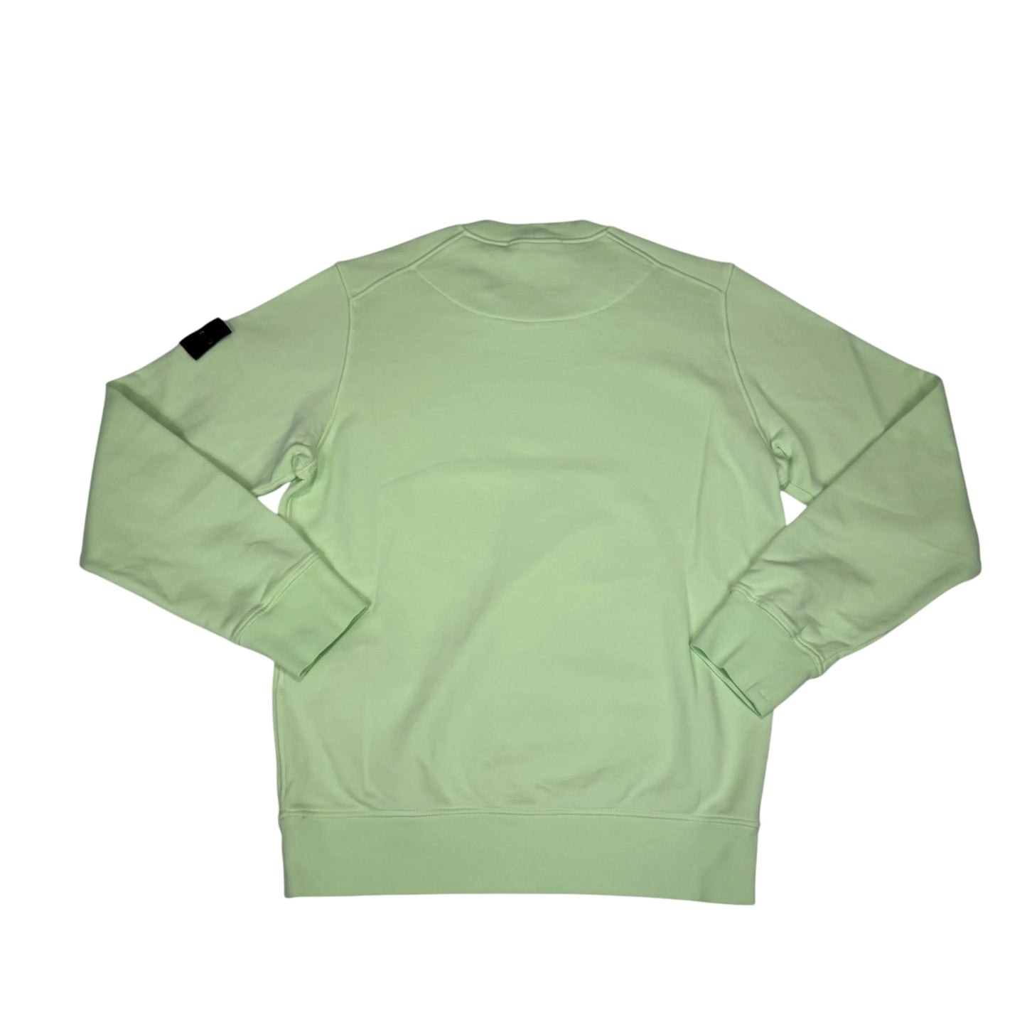 Stone Island Green Compass Patch Crewneck Jumper