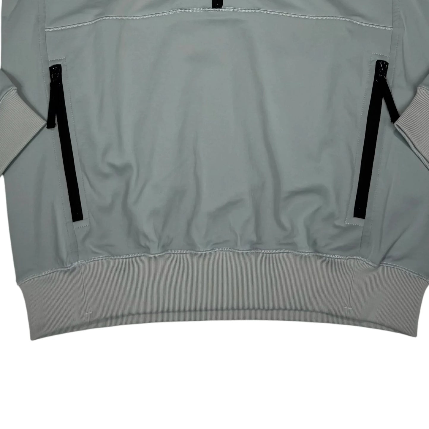 Stone Island Grey Marina Logo Half Zip Jacket