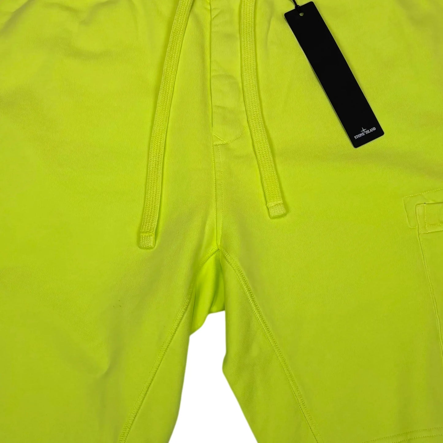 Stone Island Yellow Cotton Shorts