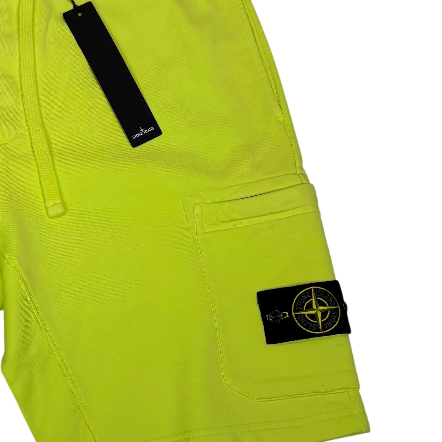 Stone Island Yellow Cotton Shorts