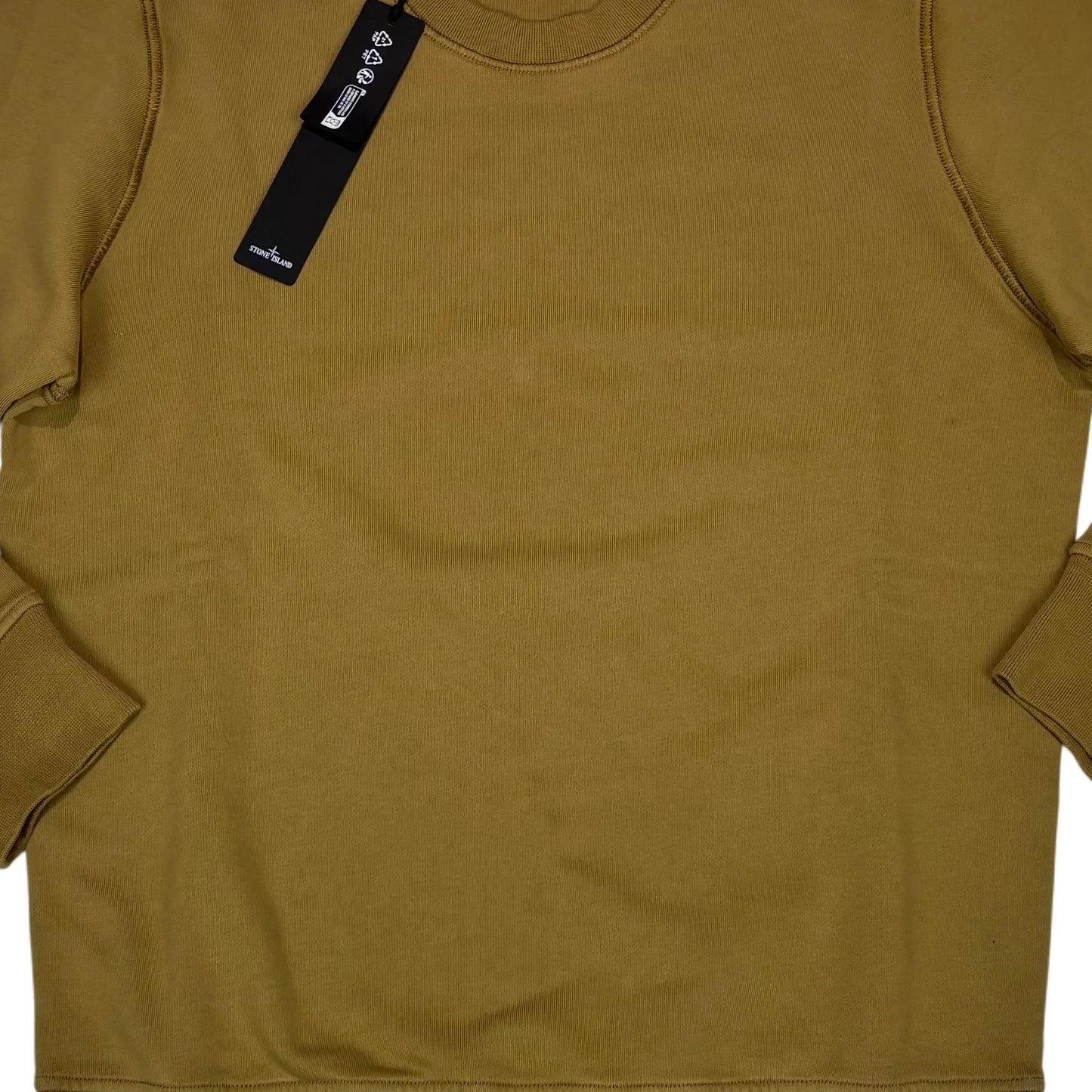 Stone Island Brown Compass Patch Crewneck Jumper