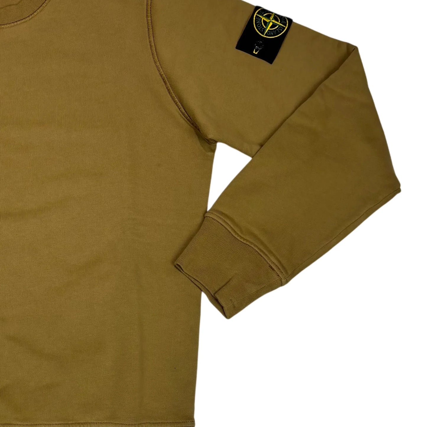 Stone Island Brown Compass Patch Crewneck Jumper