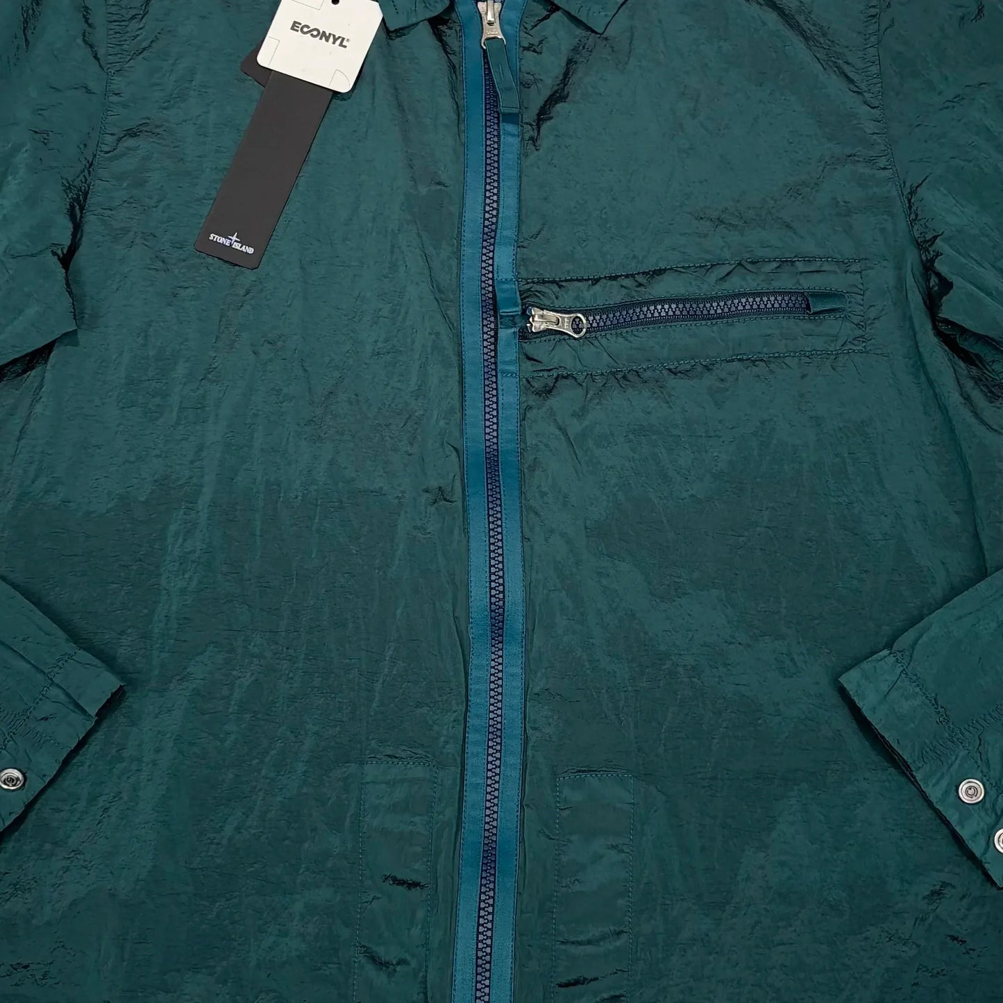 Stone Island Green Zip-up Nylon Metal Jacket Jacket