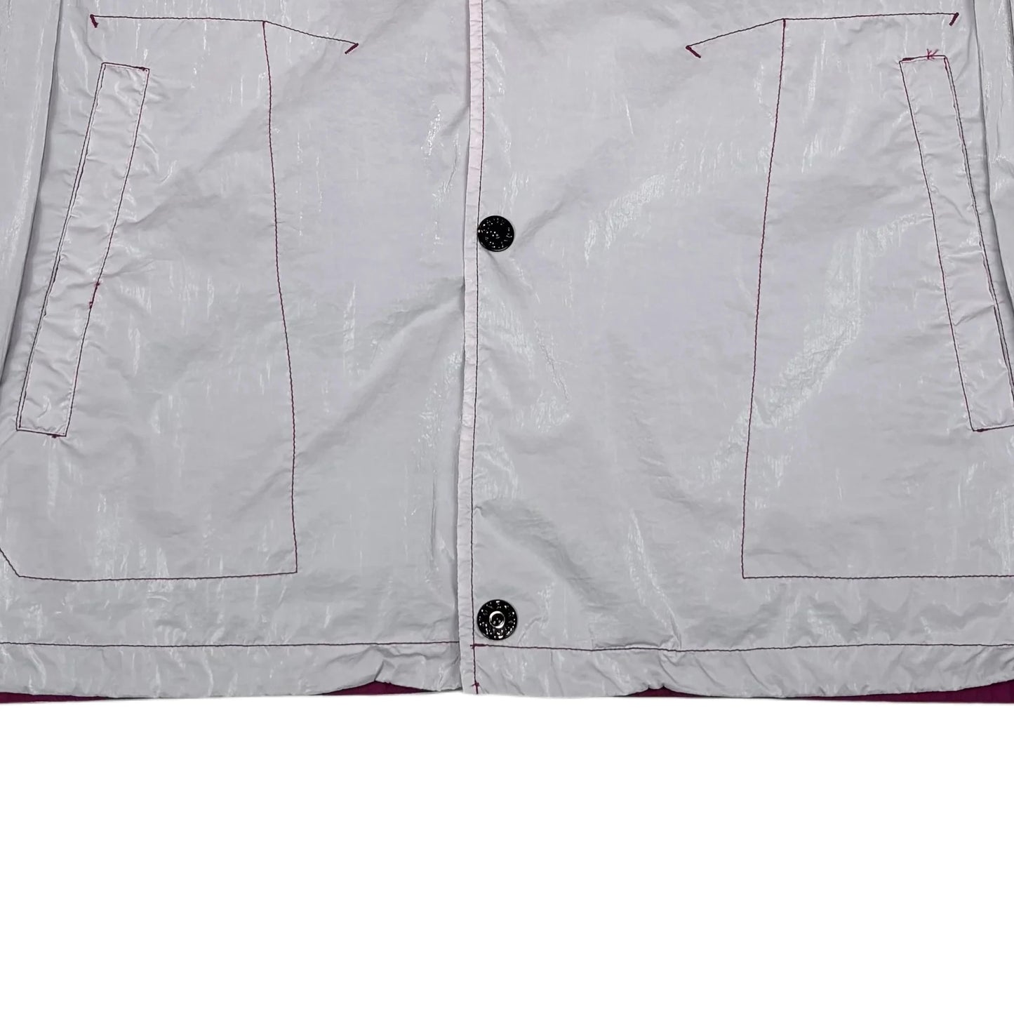 Stone Island Rip Stop Prismatico Marina Logo Spell Out Jacket