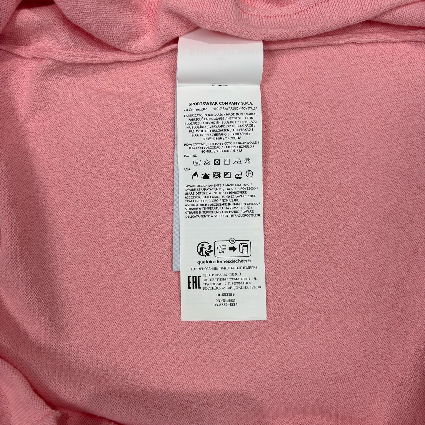 Stone Island Pink Crew Neck Jumper