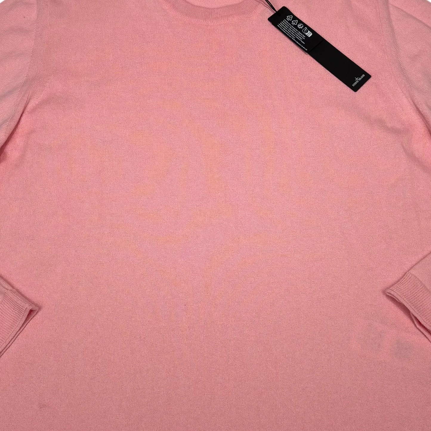 Stone Island Pink Crew Neck Jumper