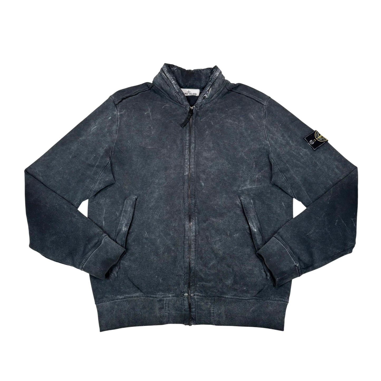 Stone Island Black Frost Badge with Hidden Hood Jacket