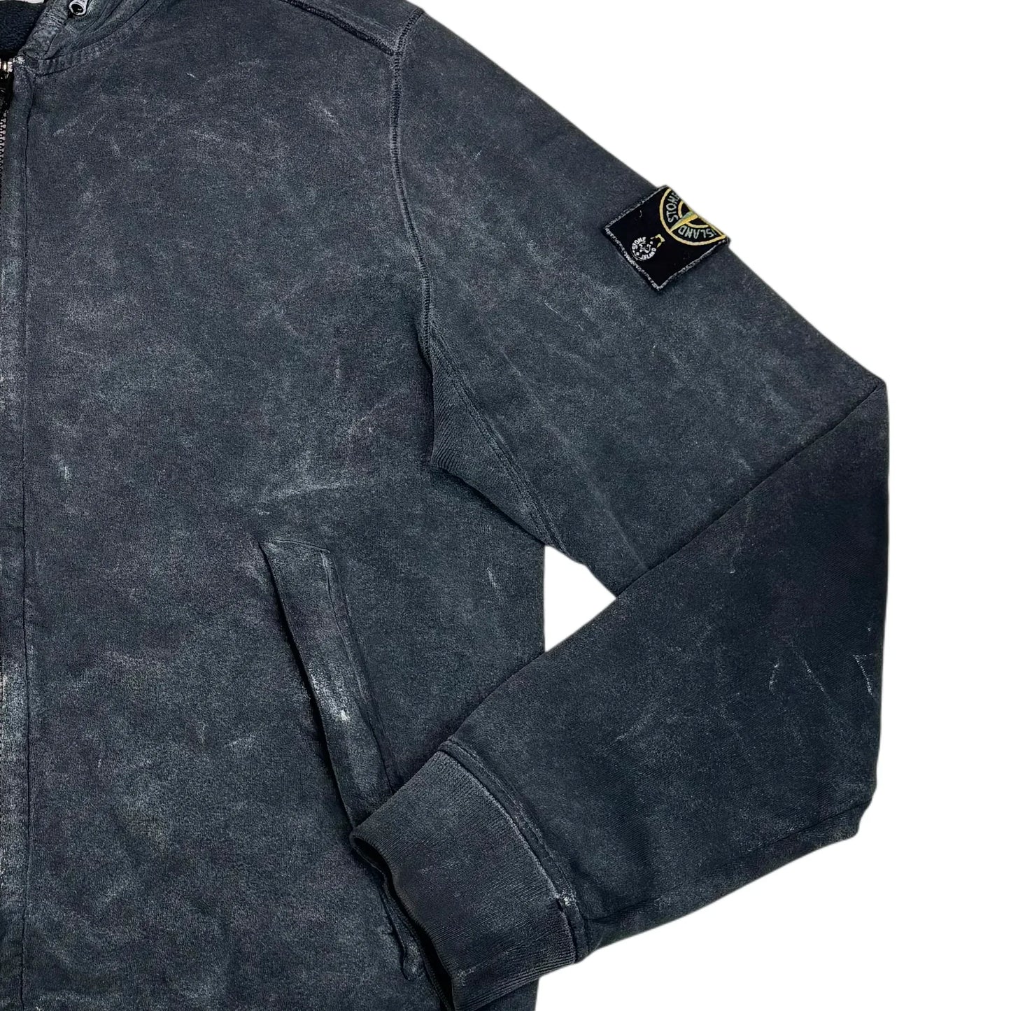 Stone Island Black Frost Badge with Hidden Hood Jacket