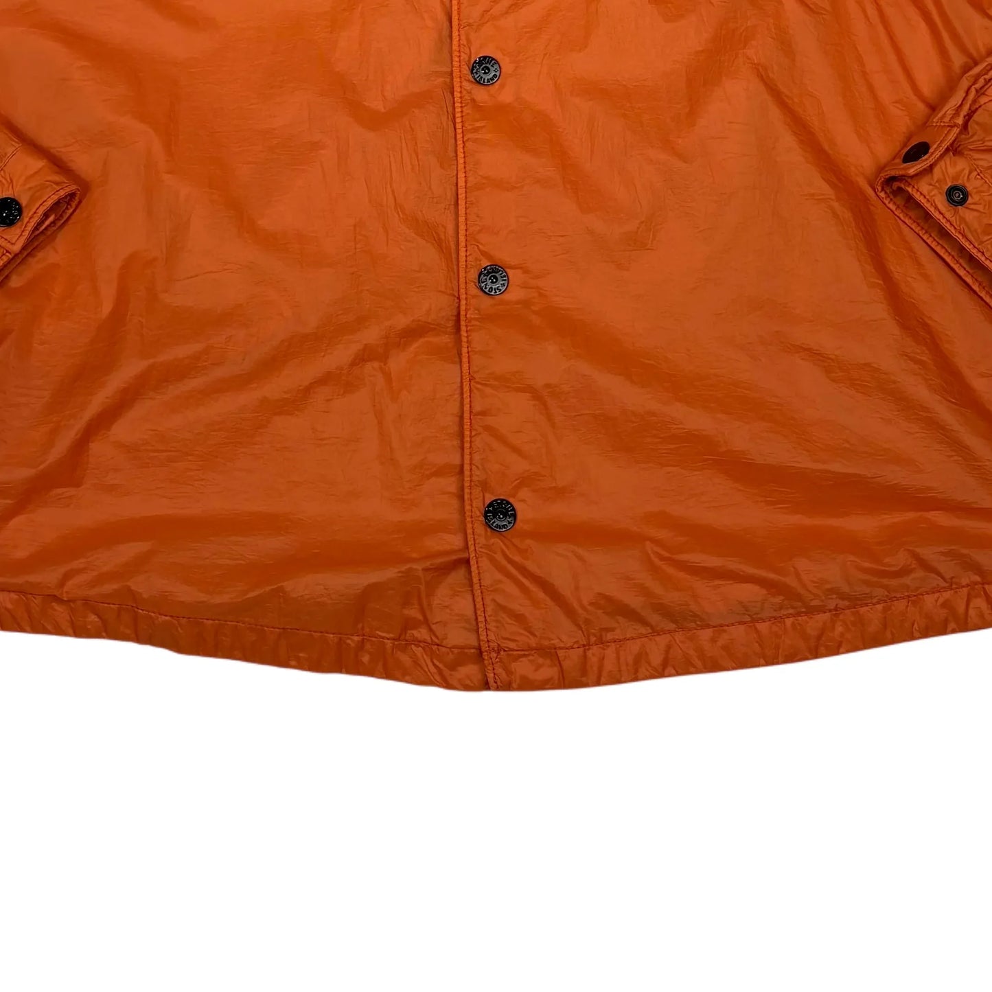 Stone Island Orange Compass Patch Overshirt Jacket