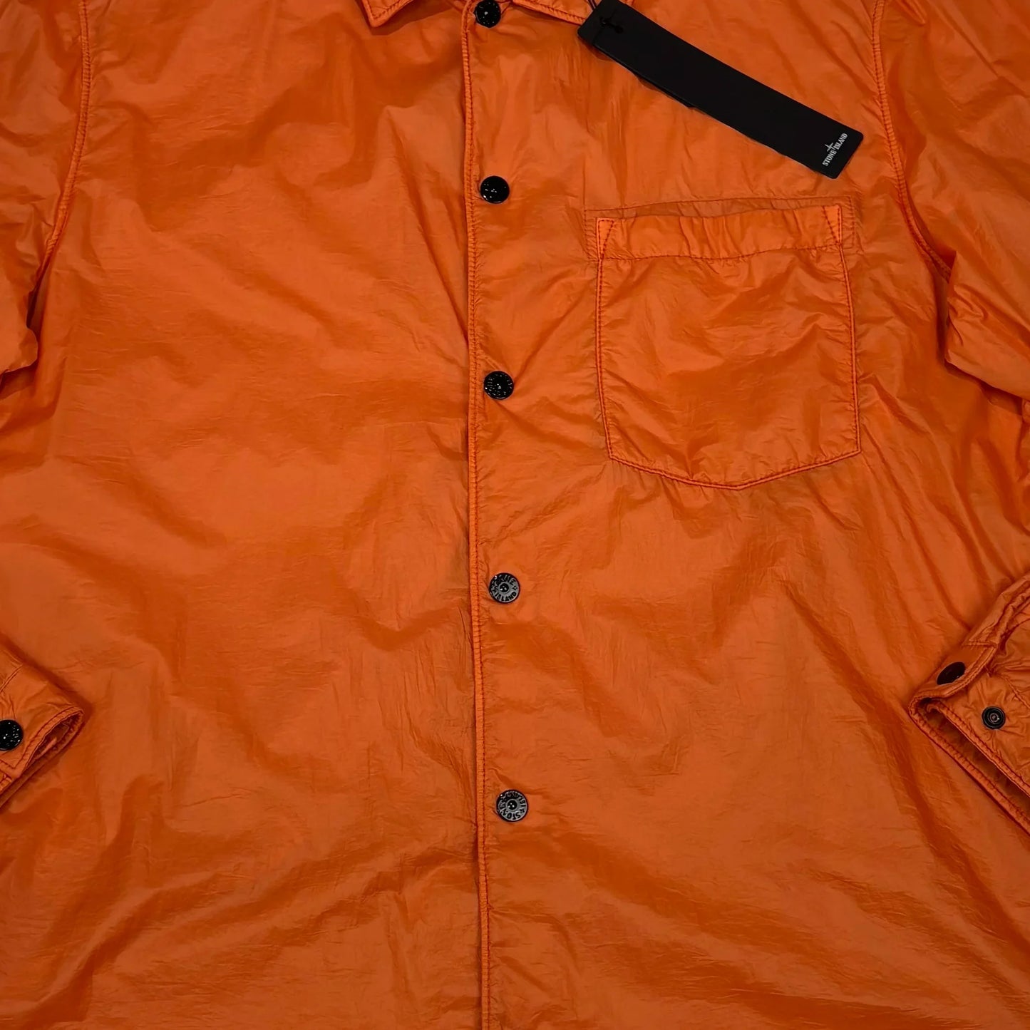 Stone Island Orange Compass Patch Overshirt Jacket