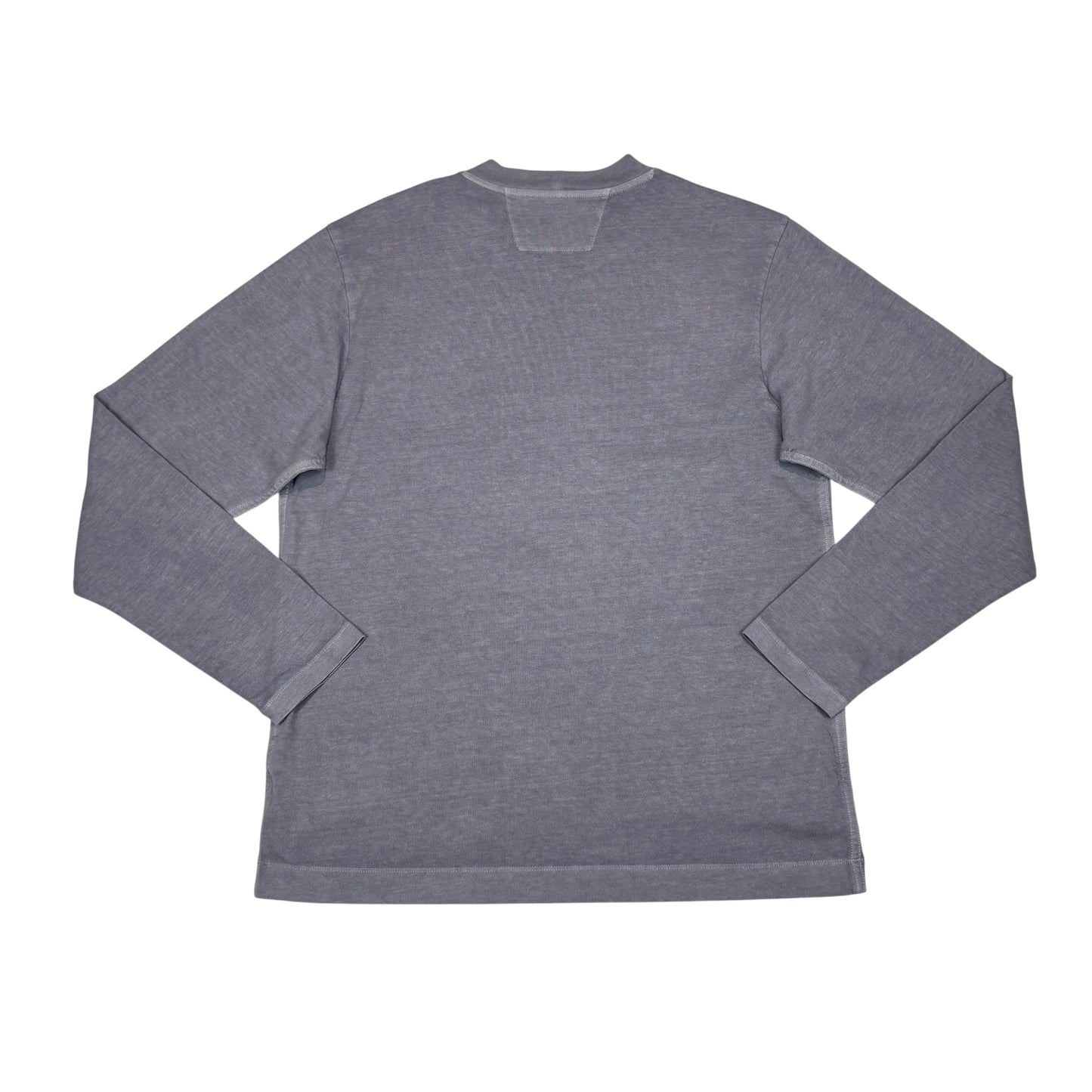 C.p. Company Gray Long Sleeve Raised Logo Spell Out T-shirt