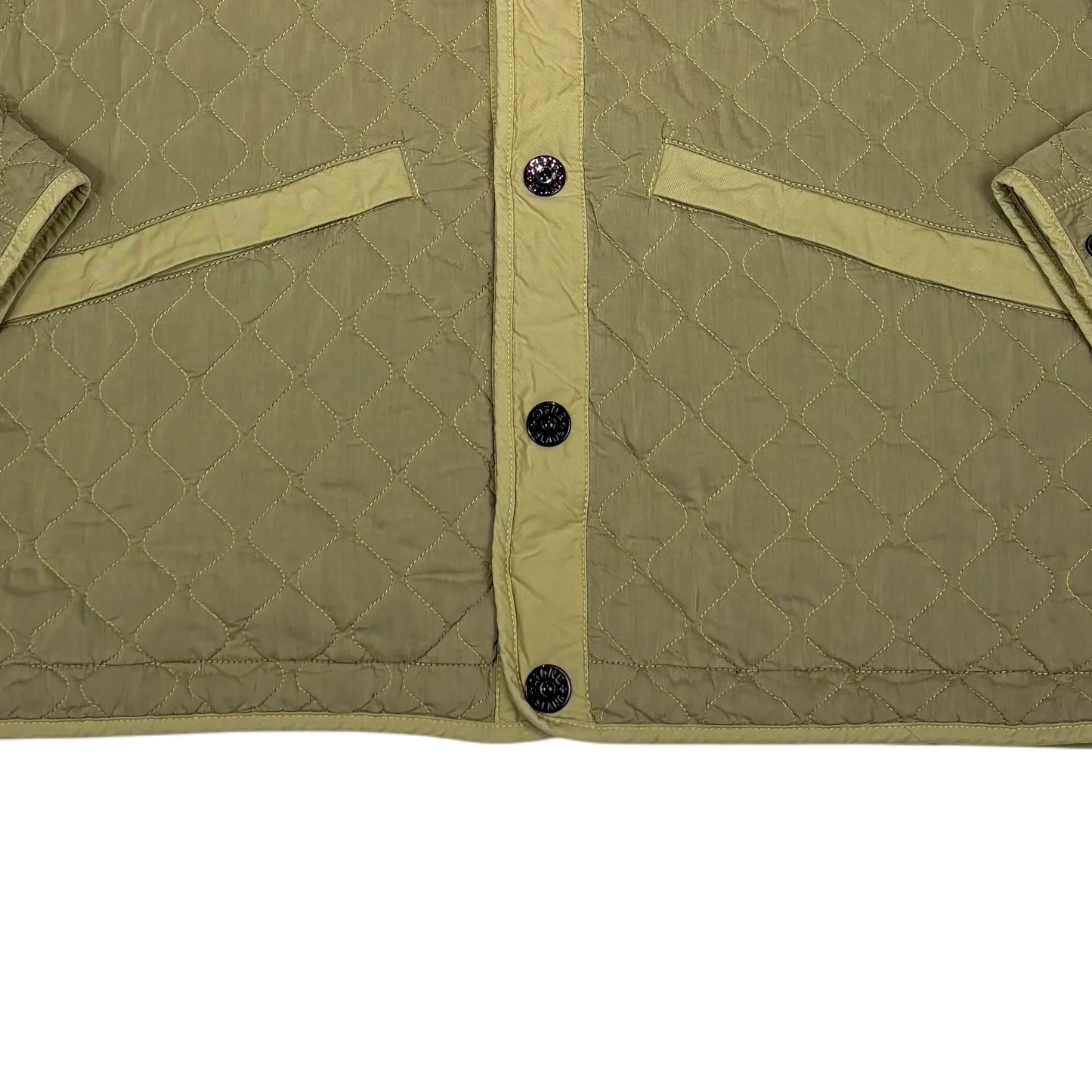 Stone Island Green Padded Overshirt jacket