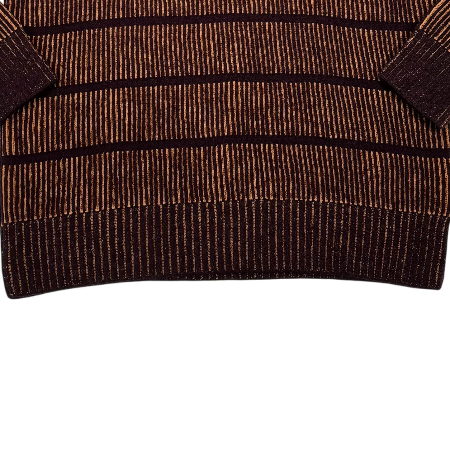 Stone Island Brown Woolen Knitt Compass Patch Sweater