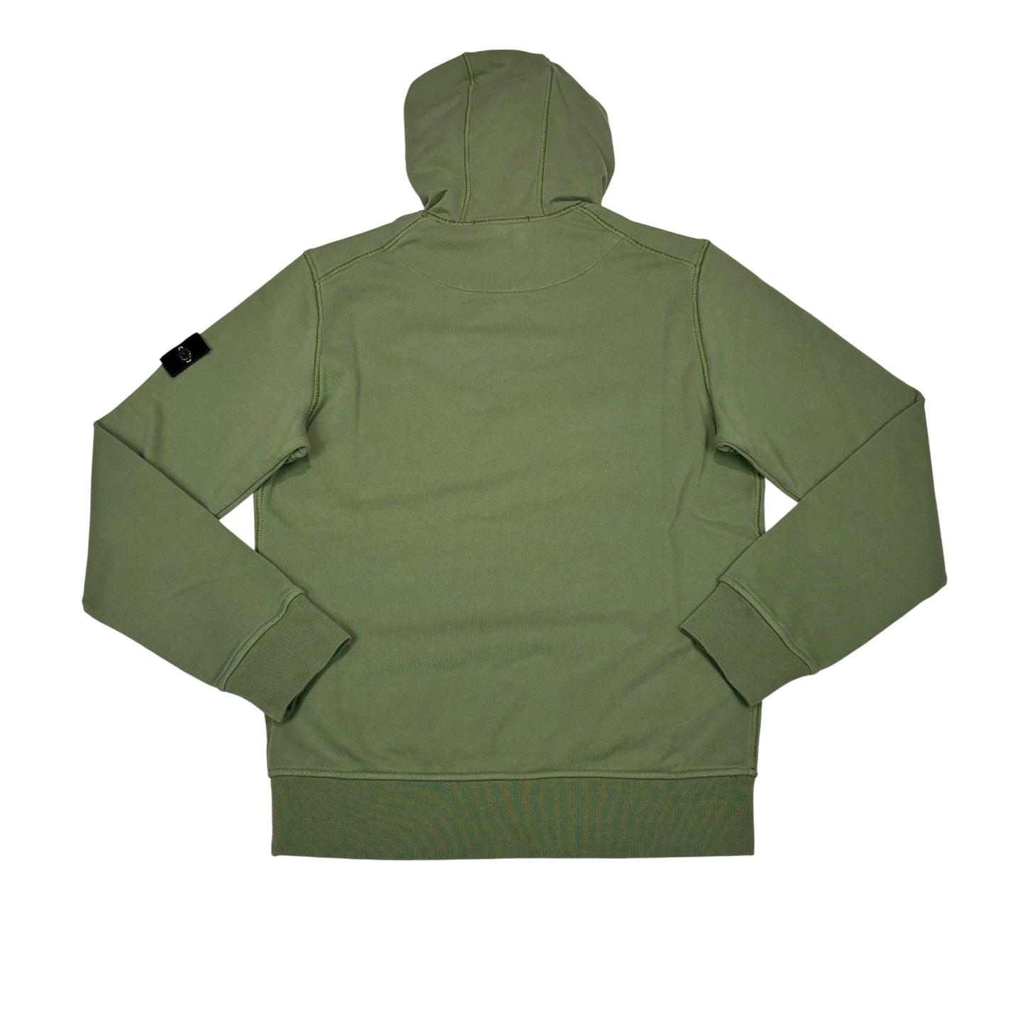Stone Island Green Compass Patch Cotton Hoodie