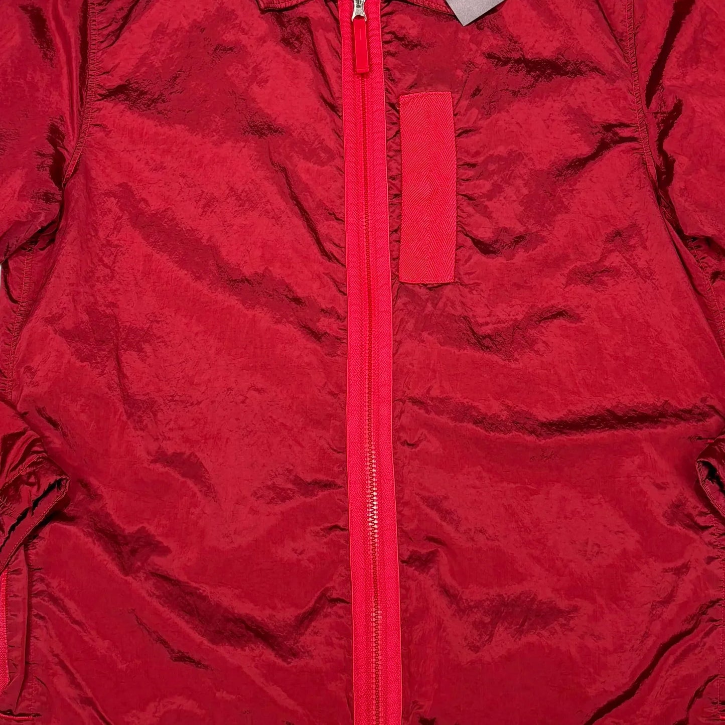 Stone Island Red Nylon Metal Insulated OverShirt Jacket