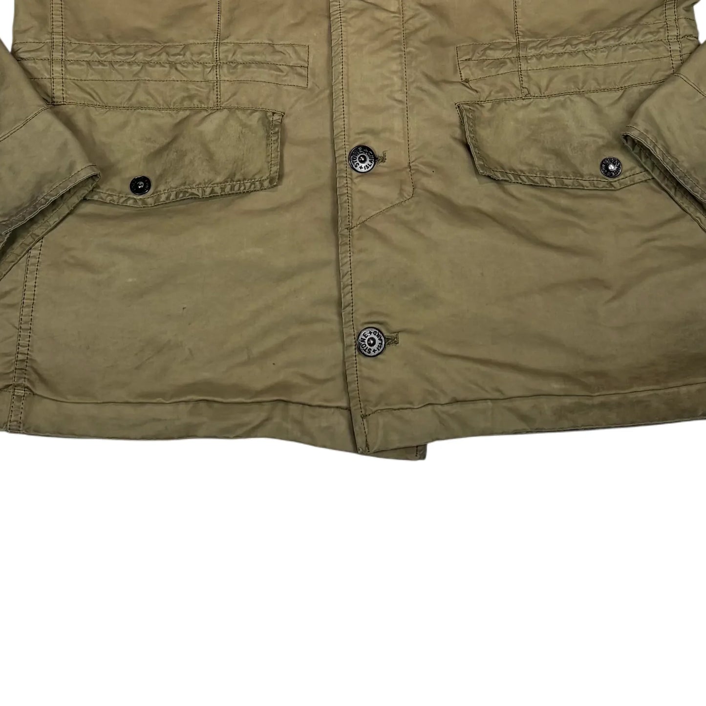 Stone Island Brown Pocket Detail Compass Patch Field Jacket