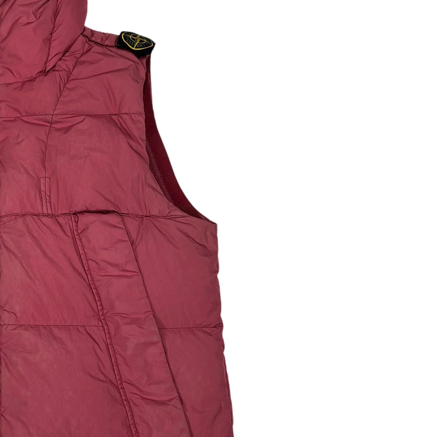 Stone Island Pink Shoulder Badge Gilet