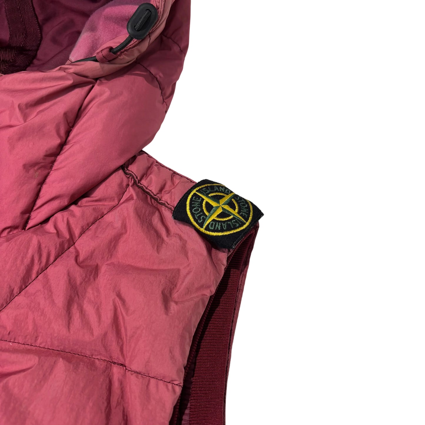 Stone Island Pink Shoulder Badge Gilet