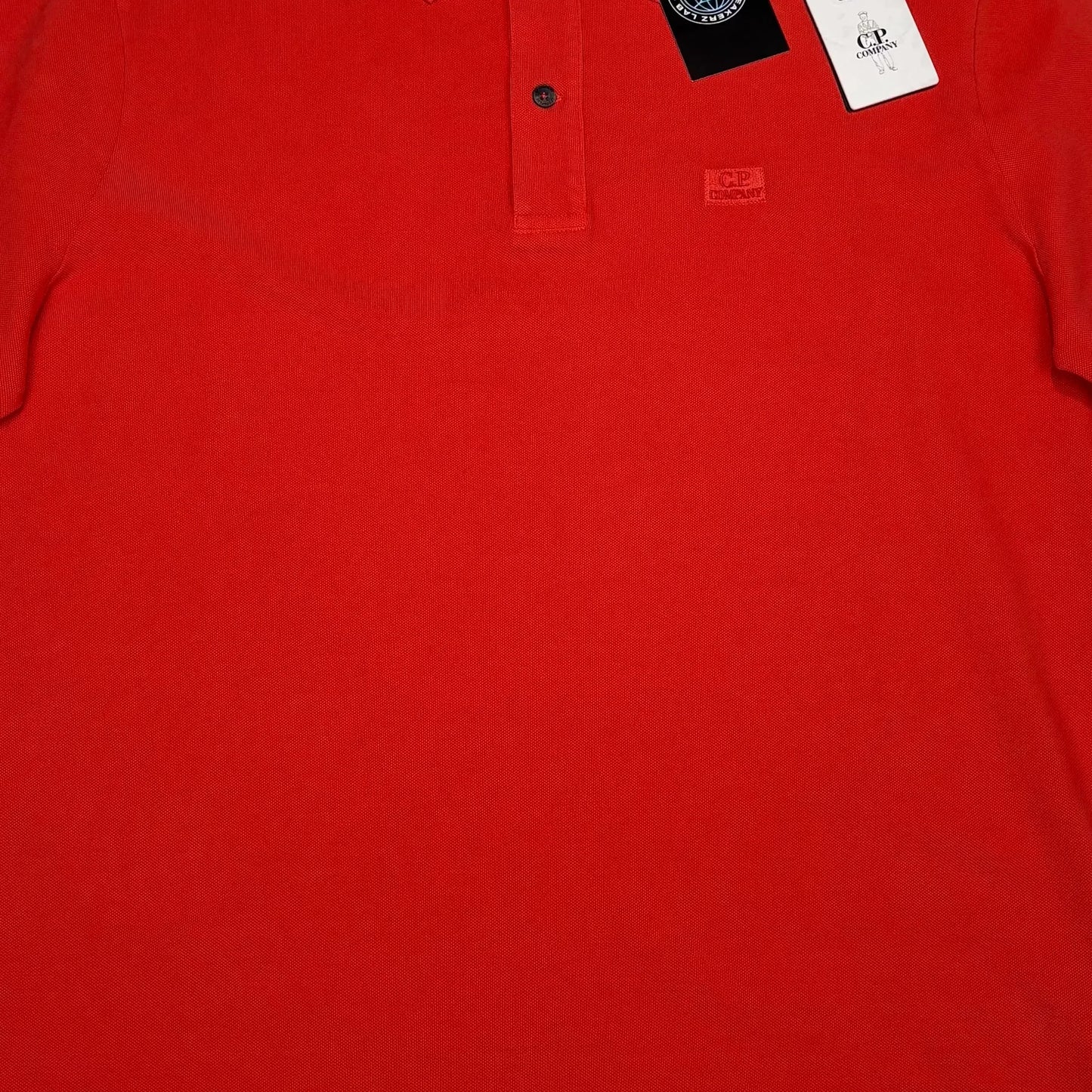C.p. Company Red Box Logo Polo Shirt