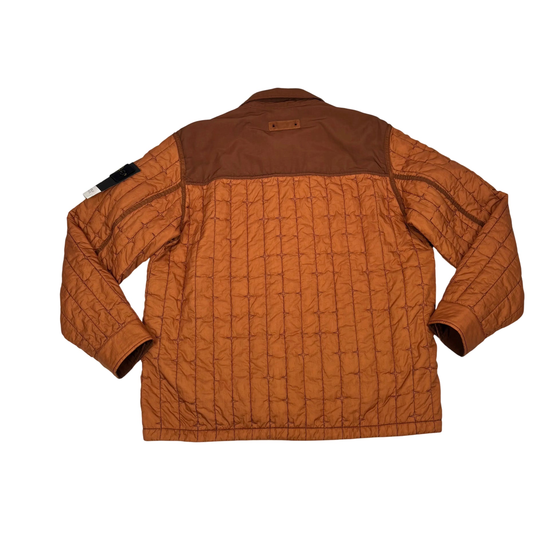 Stone Island Orange Quilted Nylon Stella Jacket