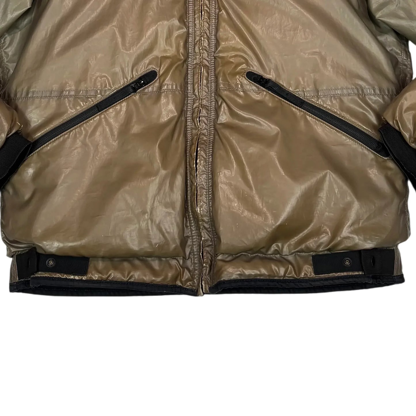 Stone Island Brown Special Process Iced Down Puffer Jacket