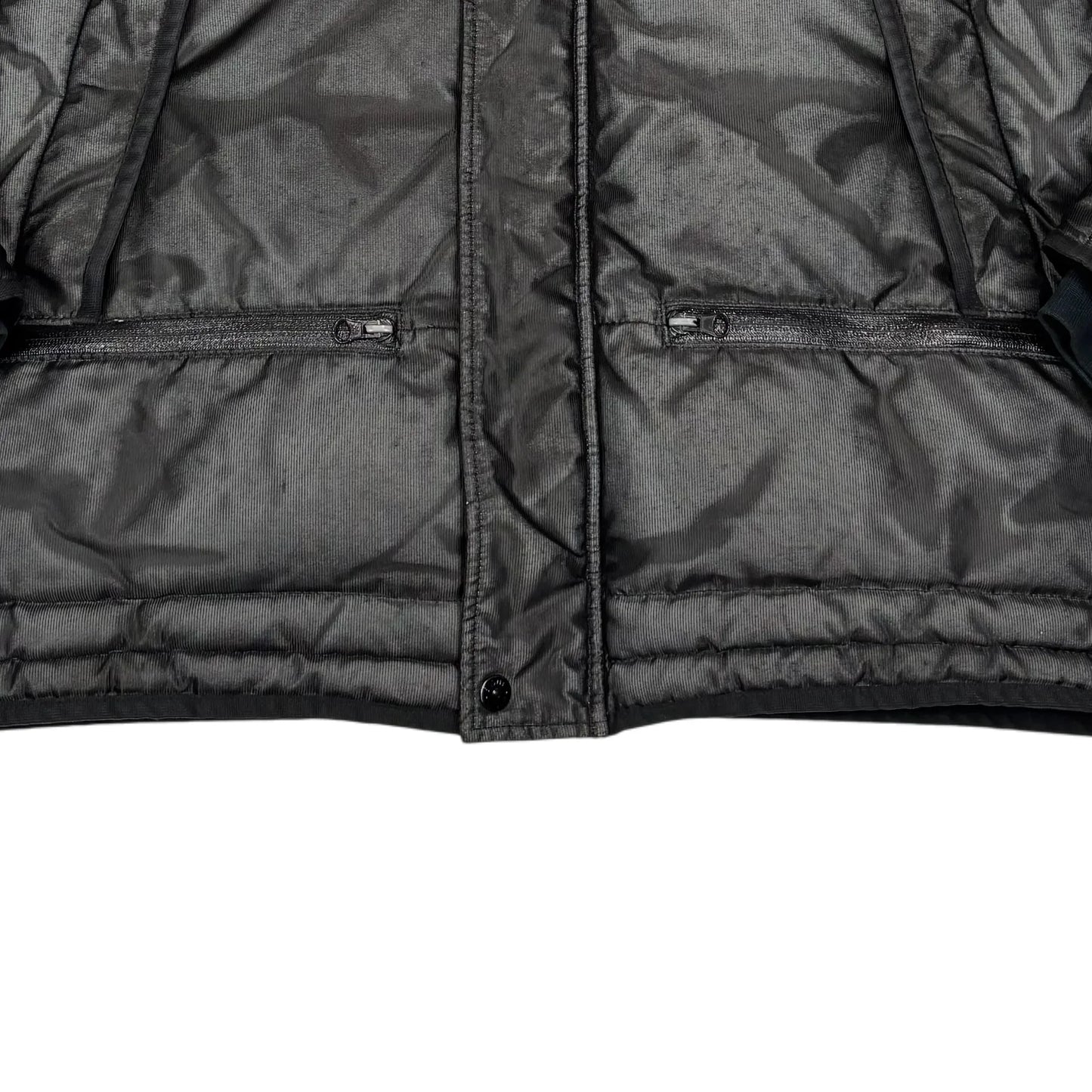 Stone Island Grey Special Process Reflective Puffer Jacket