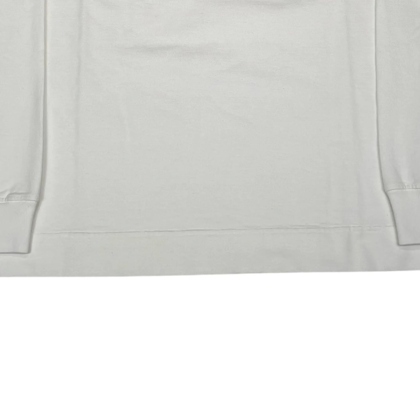 Stone Island White with Front and Rear Embroidery Crewneck Jumper
