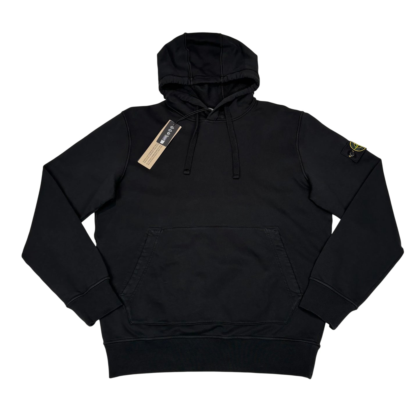 Stone Island Black Compass Patch Hoodie