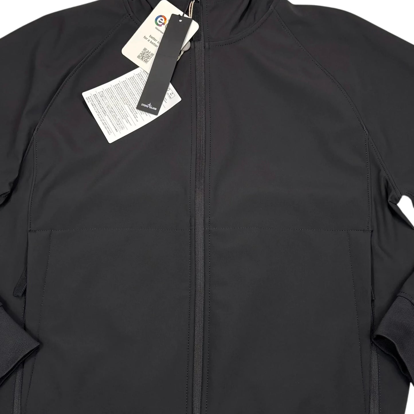 Burberry Black with Reverseable Check Water Resistant Hooded Jacket