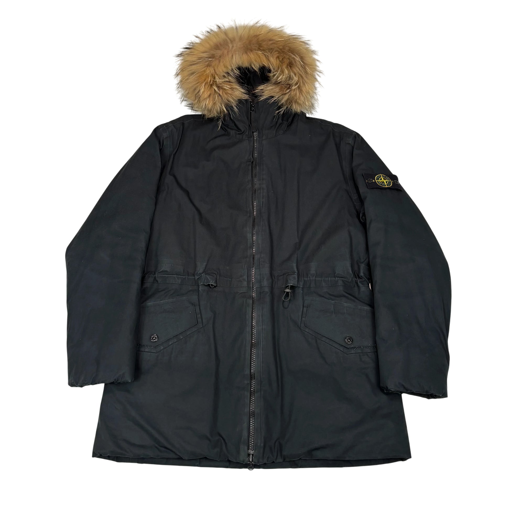 Stone Island Black Water Repellant Supima Parka Jacket