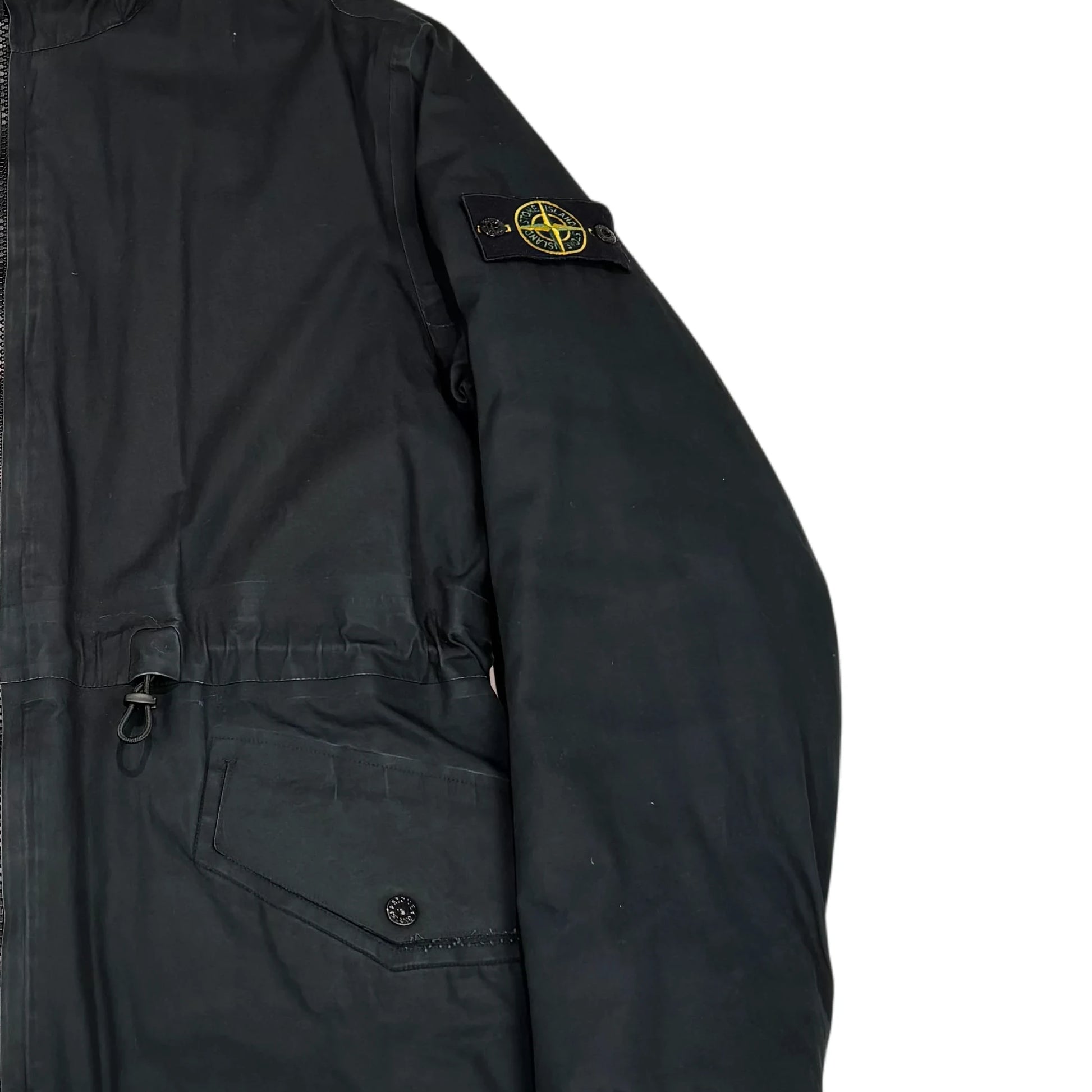 Stone Island Black Water Repellant Supima Parka Jacket