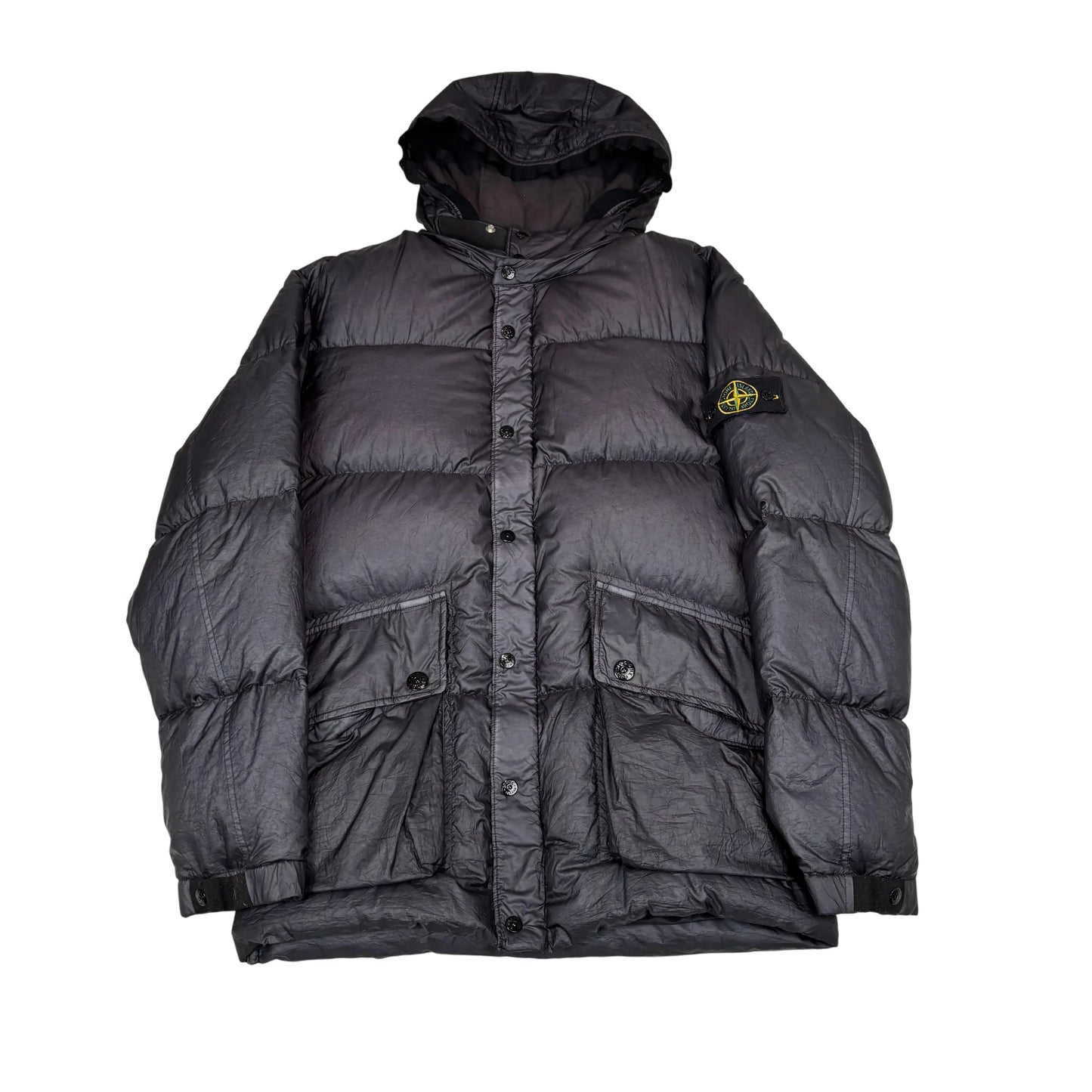 Stone Island Navy Blue Goose Down Puffer Jacket
